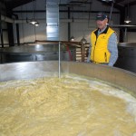 Nally watches over the fermenting tanks. Photo by J.D. Stetson of the Thermopolis Independent Record