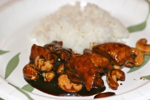 Chicken with cashews