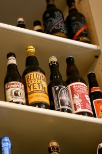 A glimpse into Colby Cox's beer cellar.