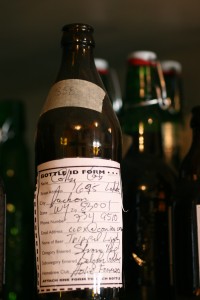 Cox has an impressive lineup of beers in his cellar.