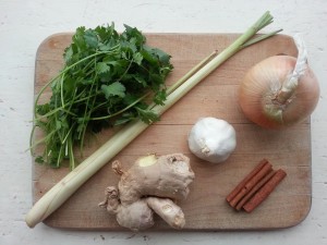 Ingredients for stock