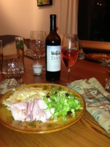 The salad, believe it or not, stole the show at Christmas.