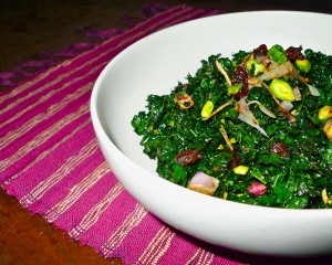 A kale salad will keep you healthy during the winter months.
