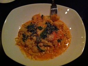 This seafood pasta from Giovanni's gave even this celiac-suffering diner a good option.