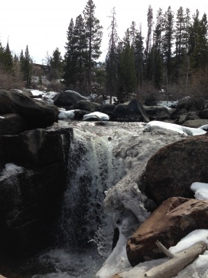 Waterfall up Sinks Canyon