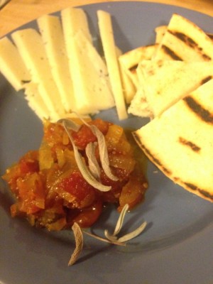 Tomato Relish goes great with cheese and grilled bread