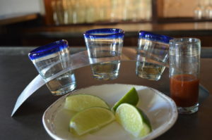 Tequila flight at Hatch