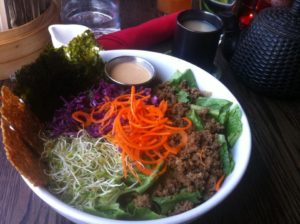 One of the many bowl options at Lotus Cafe