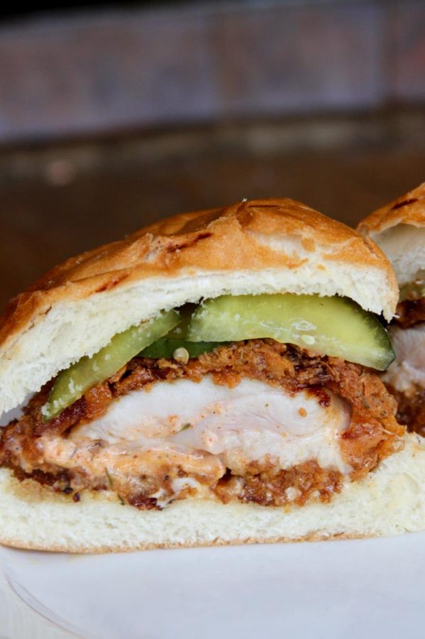 fried chicken sando