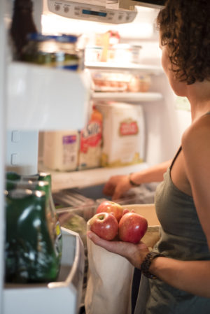 mountains of groceries