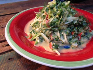 Pickled Pepper, Kale, and Kohlrabi Slaw