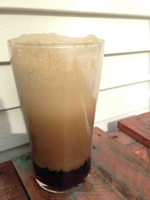 A perfectly crafted Hard Root Beer Float