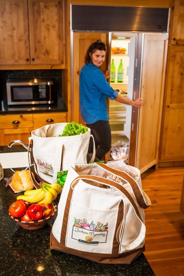 mountains of groceries