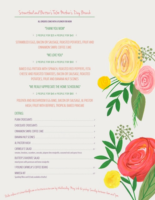 Streetfood mother's day brunch