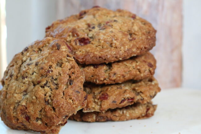 Persephone oatmeal cranberry toffee cookie