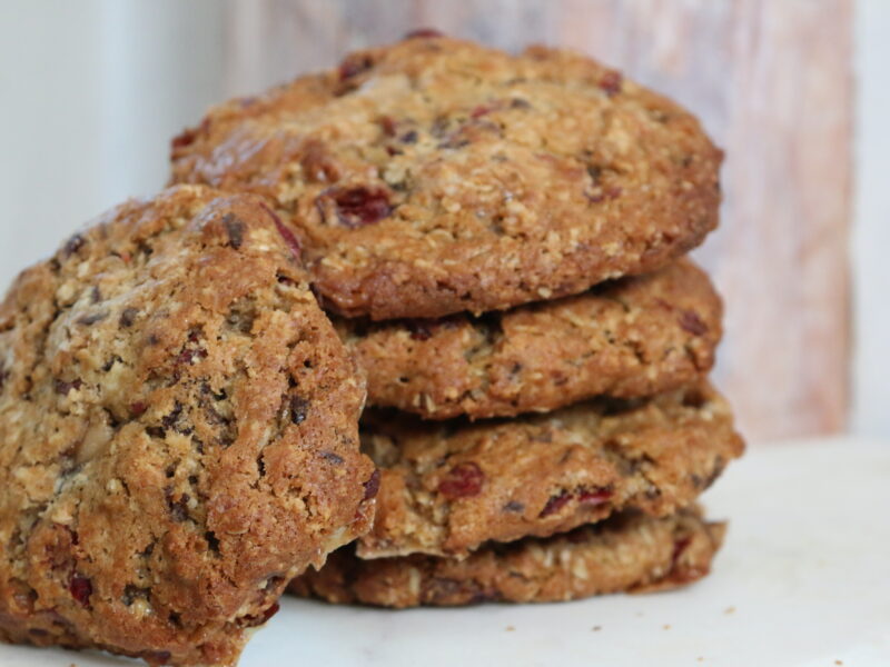 Persephone oatmeal cranberry toffee cookie
