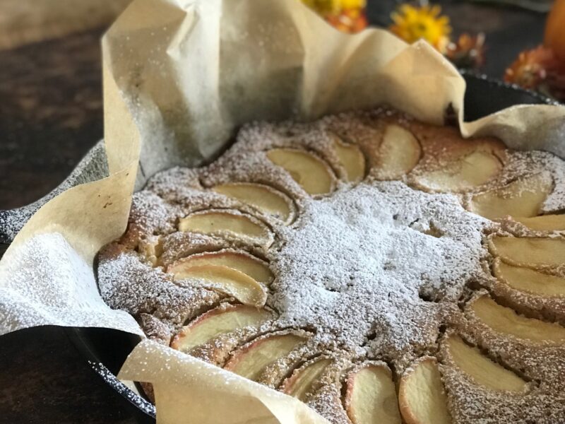 cognac apple cake