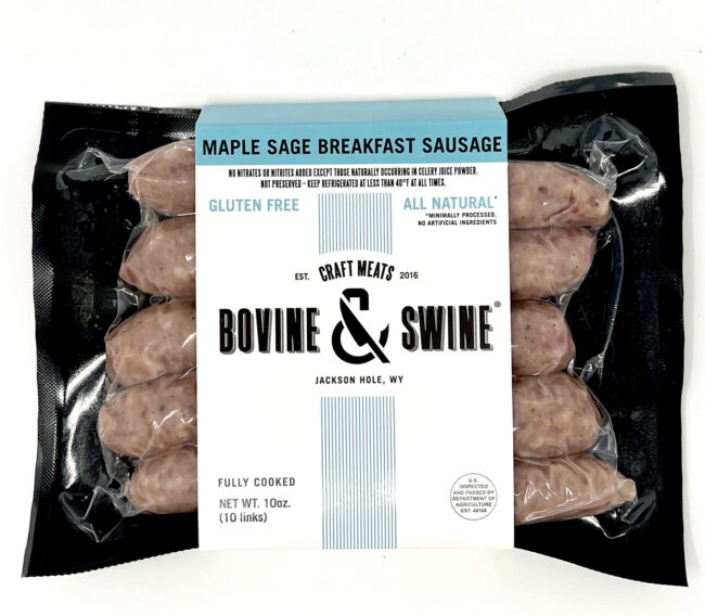 Bovine and Swine Breakfast Sausage