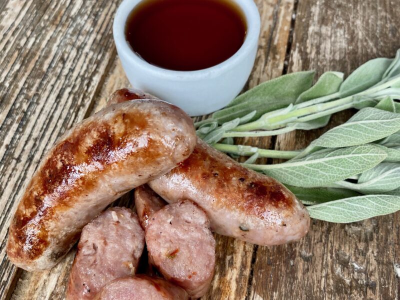 Bovine and Swine Maple Sage Breakfast Sausage