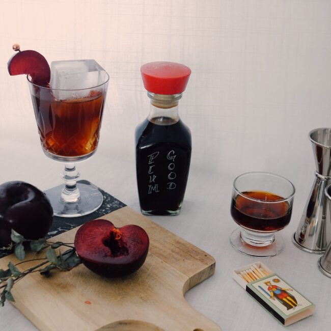 Spirits & Spice plum cocktail