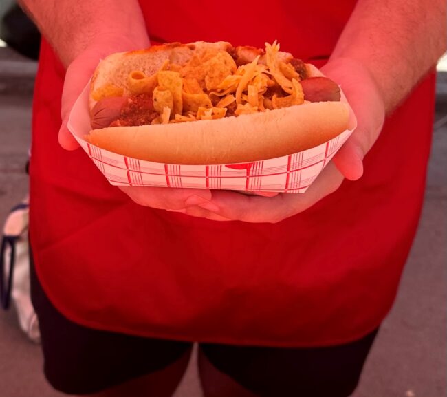Austin O'Bryhim chili dog