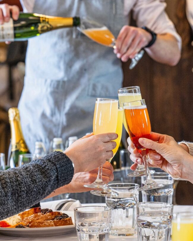 The Bistro mimosa cart