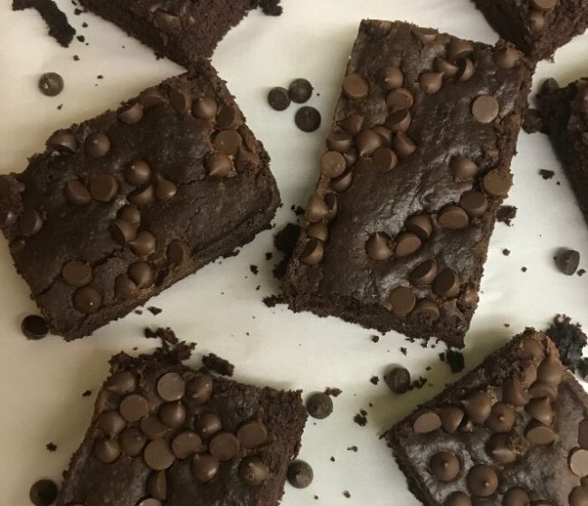 Sky High Vegan Brownie