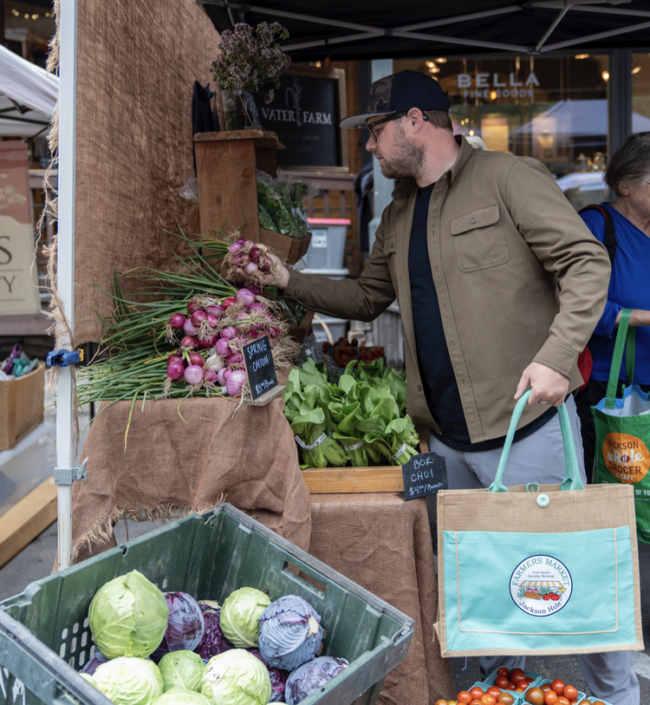 Jackson Hole Farmers Market on the Town Square