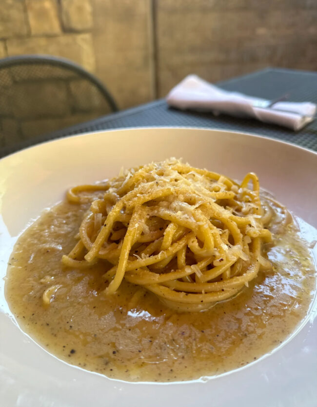 Osteria's bucatini cacio e pepe