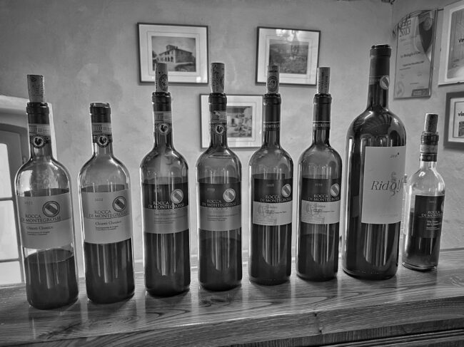 Glorietta Trattoria Montegrossi Bottle Lineup