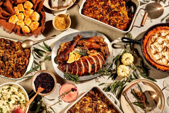 Thanksgiving dinner stock photo 1
