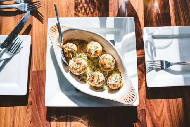 the blue lion stuffed mushrooms