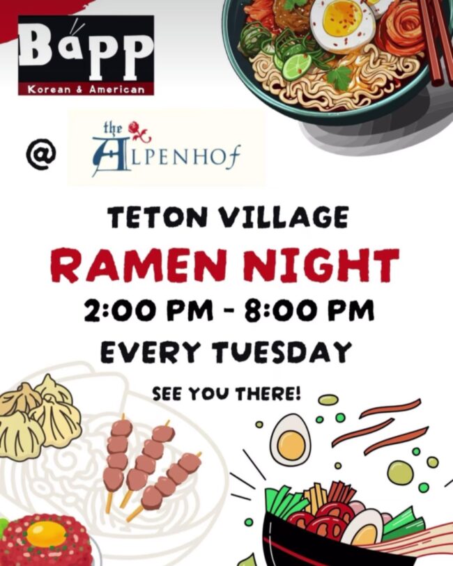 bapp ramen night at alpenhof