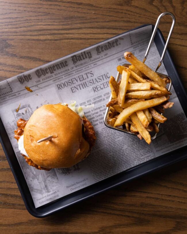 Roosevelts burger and fries