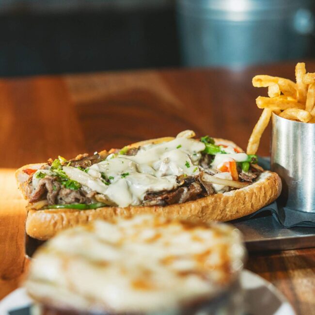 Sidewinders Philly Beef sandwich