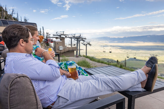 Drinks at The Deck at Jackson Hole Mountain Resort
