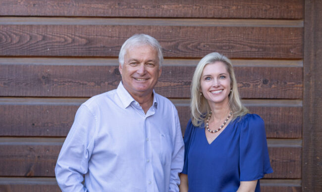 Tom Evans and Ashley Diprisco