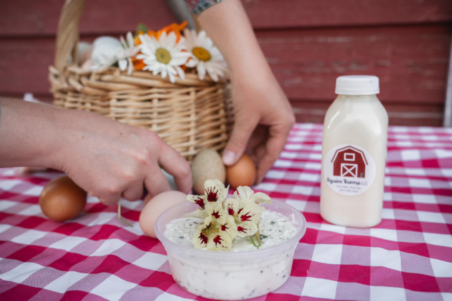 Squire Farms Soft Cheese, Eggs