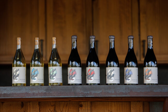 Dovecote winery bottles