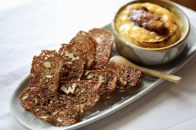 Snake River Grill's seeded cranberry crackers