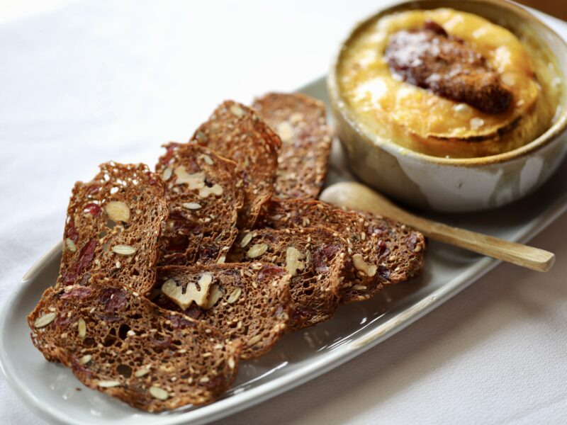 Snake River Grill's seeded cranberry crackers