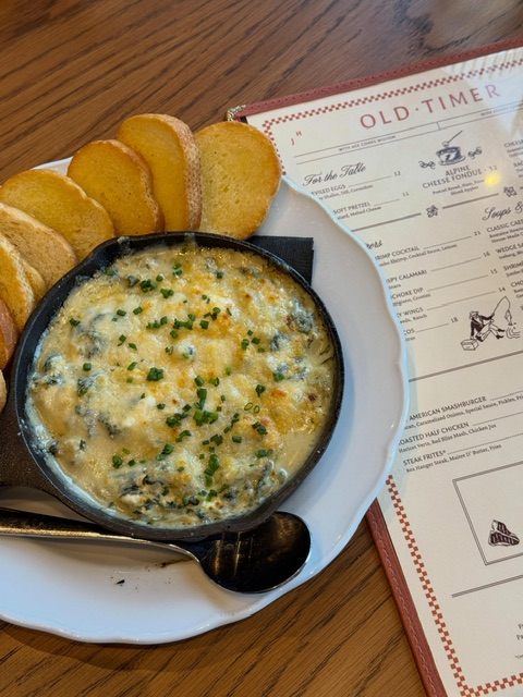 Old Timer spinach and artichoke dip